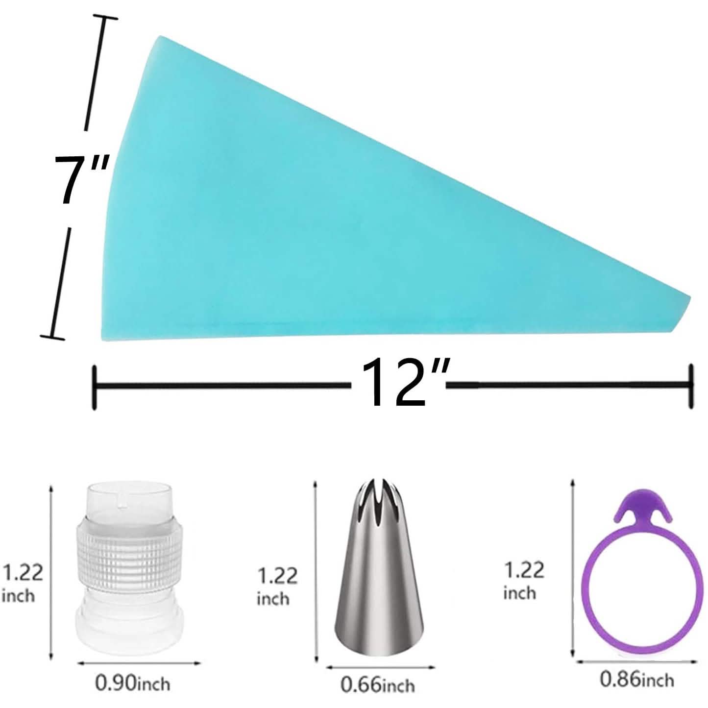 Reusable Cake Piping Bags and Tips Set DailySale
