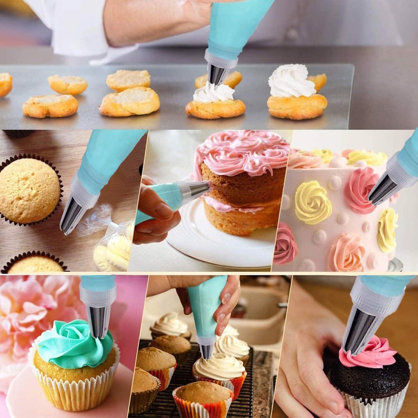 Reusable Cake Piping Bags and Tips Set DailySale