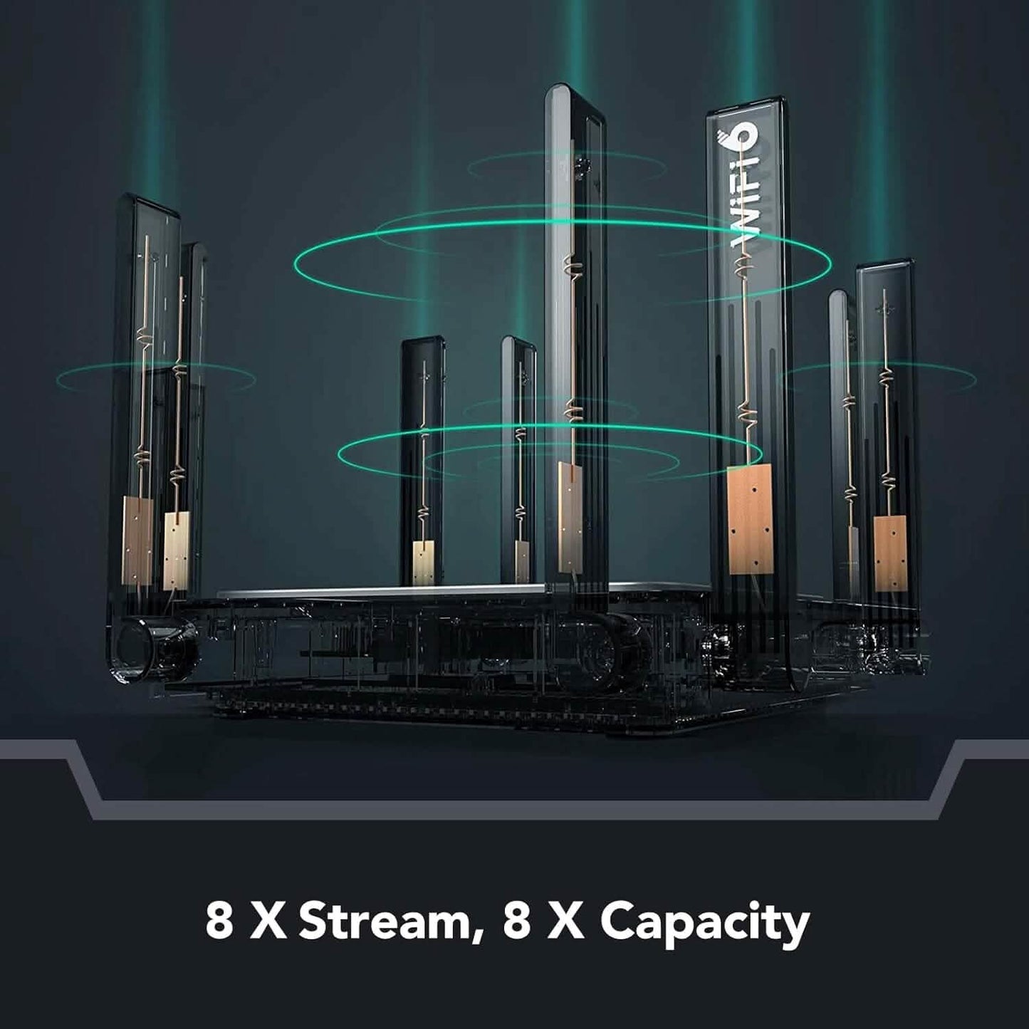 Reyee WiFi 6 Router AX3200 Wireless Internet High Speed Smart Router with 8 Omnidirectional Antennas  (Refurbished) DailySale