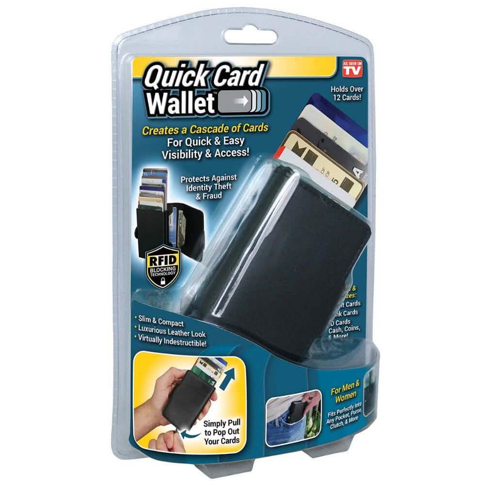 RFID-Blocking Cascading Quick Card Wallet DailySale