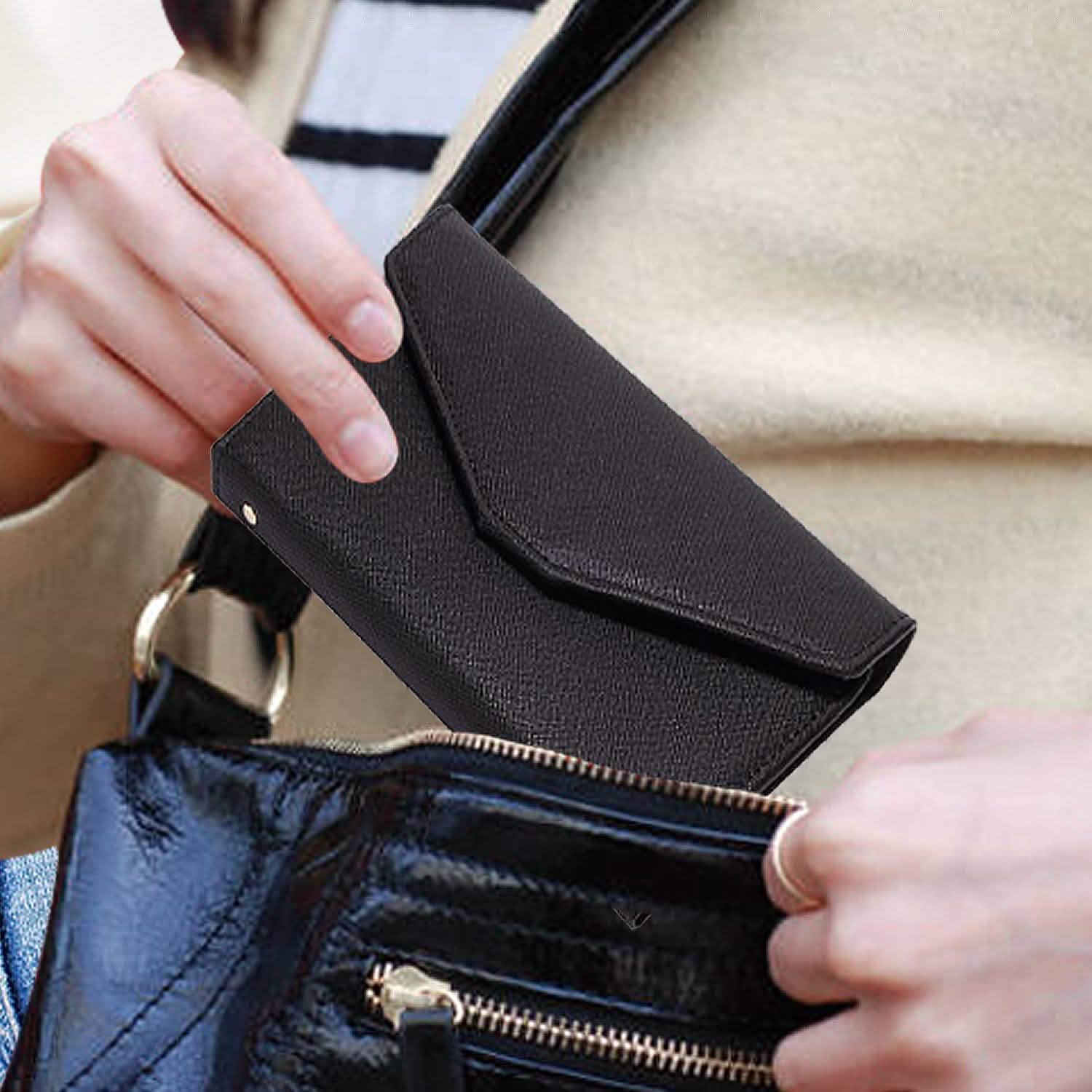 RFID Blocking Travel Passport Organizer Holder Wallet With CDC Vaccination Card Slot Protector DailySale
