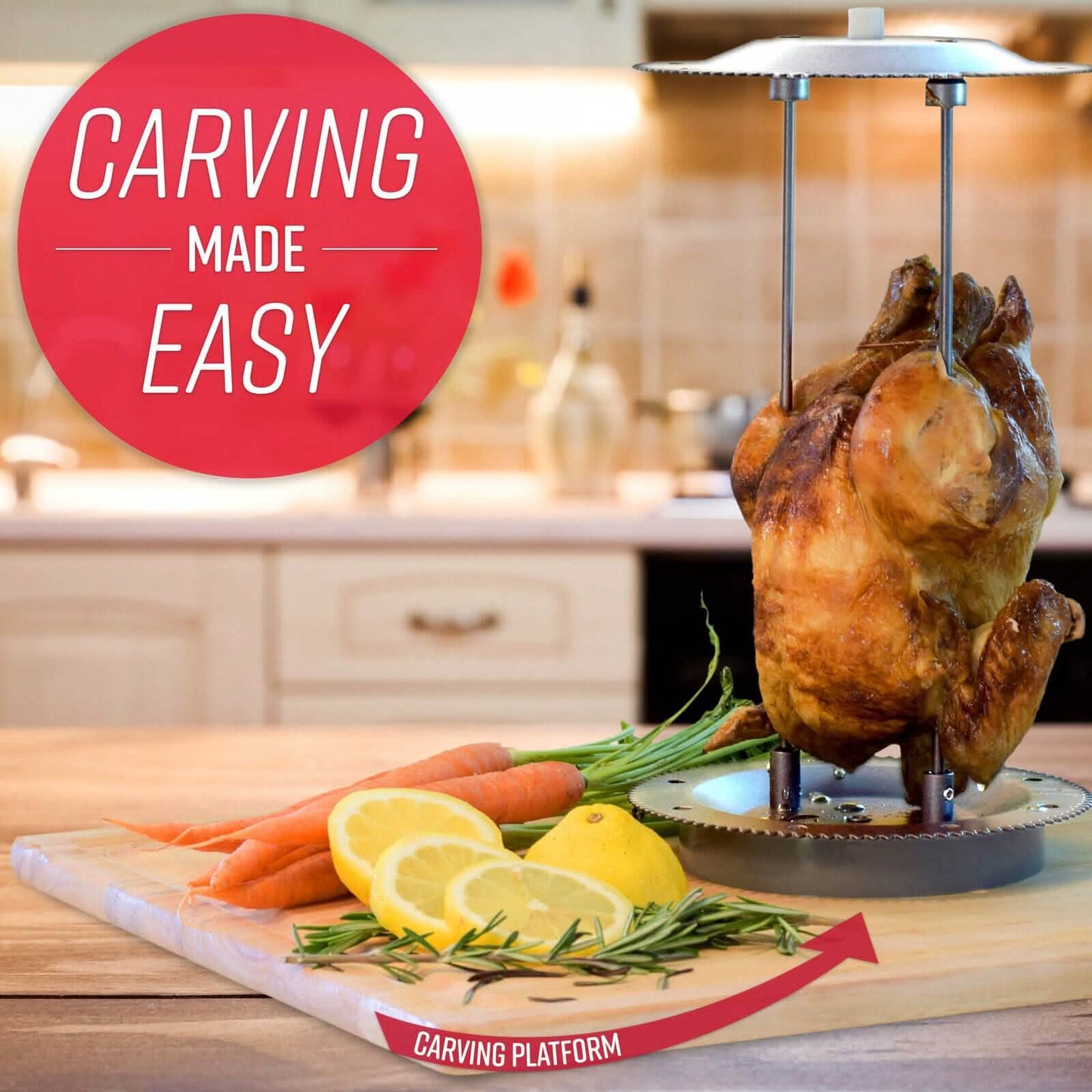 Ronco EZ-Store Rotisserie Oven, Large Capacity (15lbs) Countertop Oven DailySale