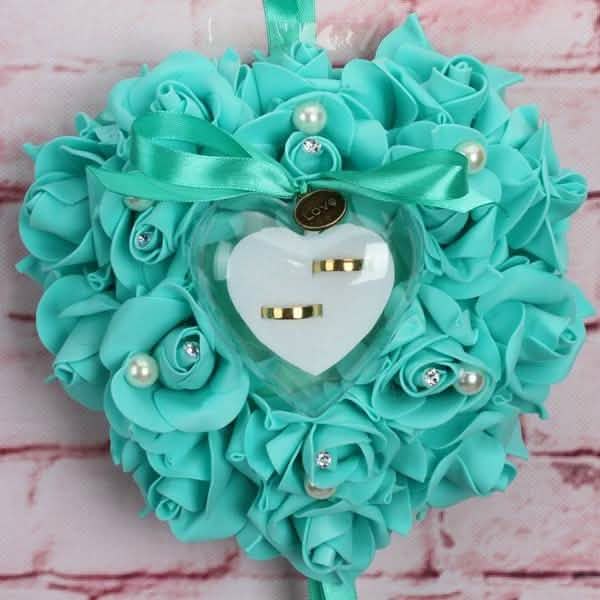 Rose Pillow Heart Cushion Ring Holder DailySale