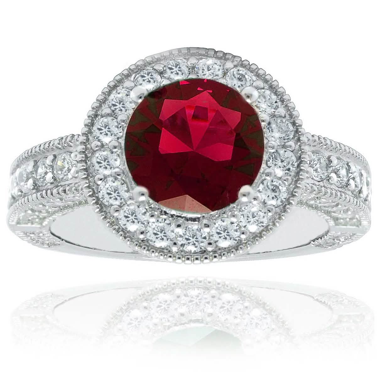 Round Halo Colored Rings DailySale