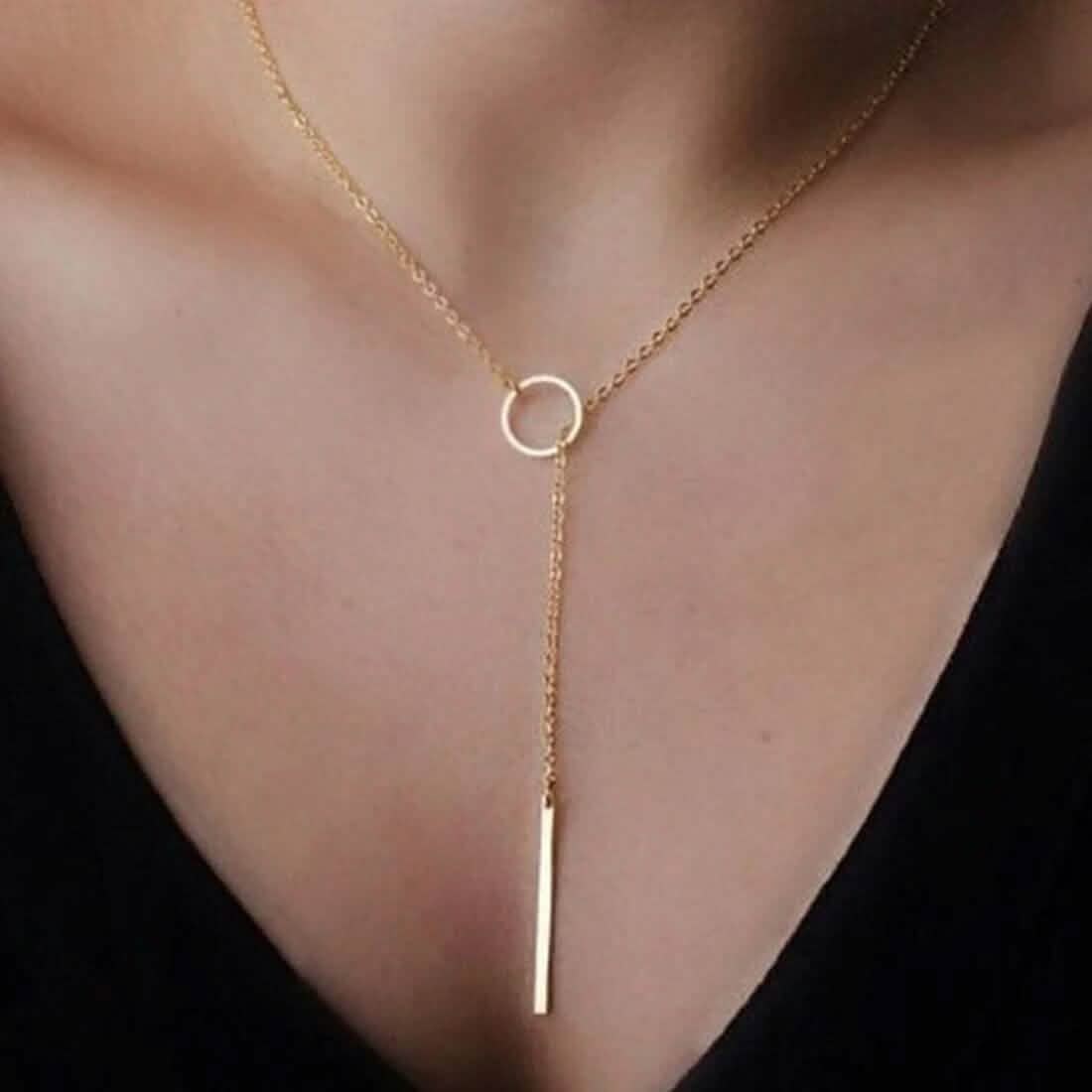 Round Stick Pendant Necklace DailySale
