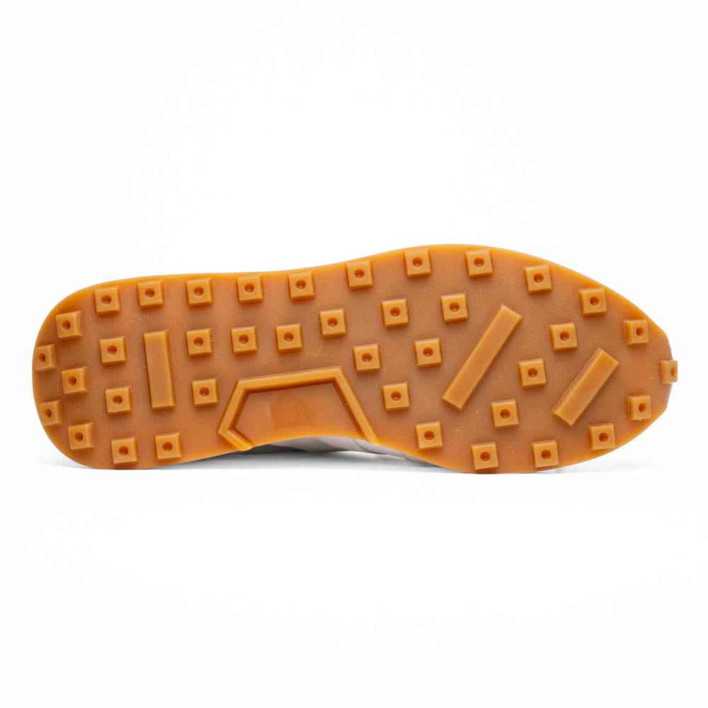 66-265-TPE ROXI Suede & Calfskin Sneaker, Taupe