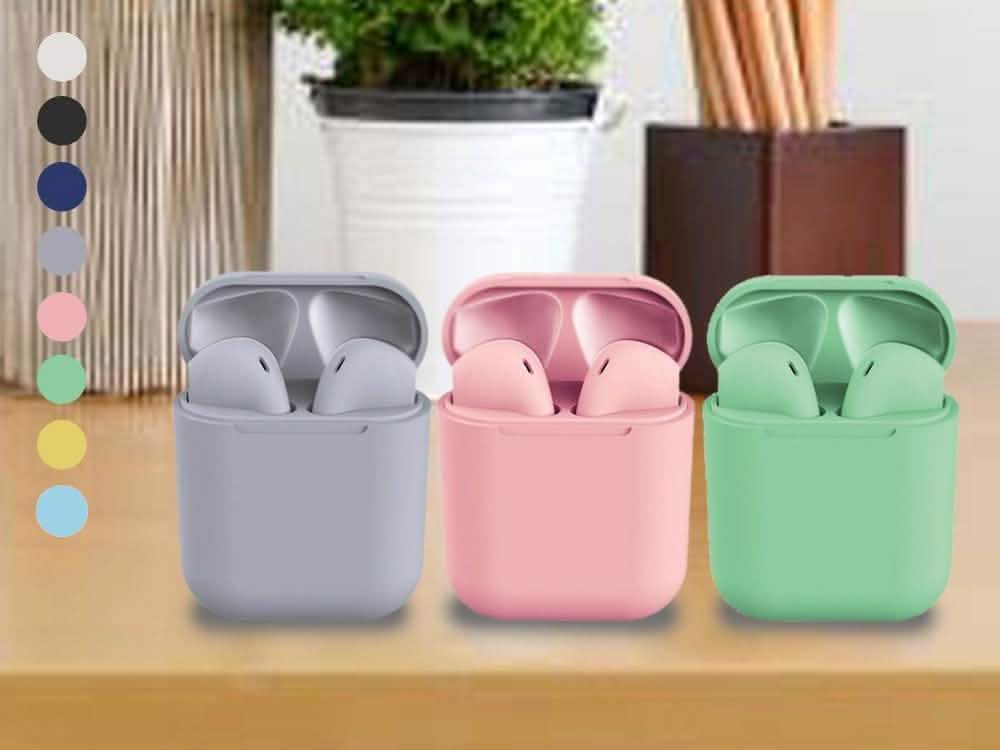 Rubber Matte Wireless Earbuds and Charging Case DailySale