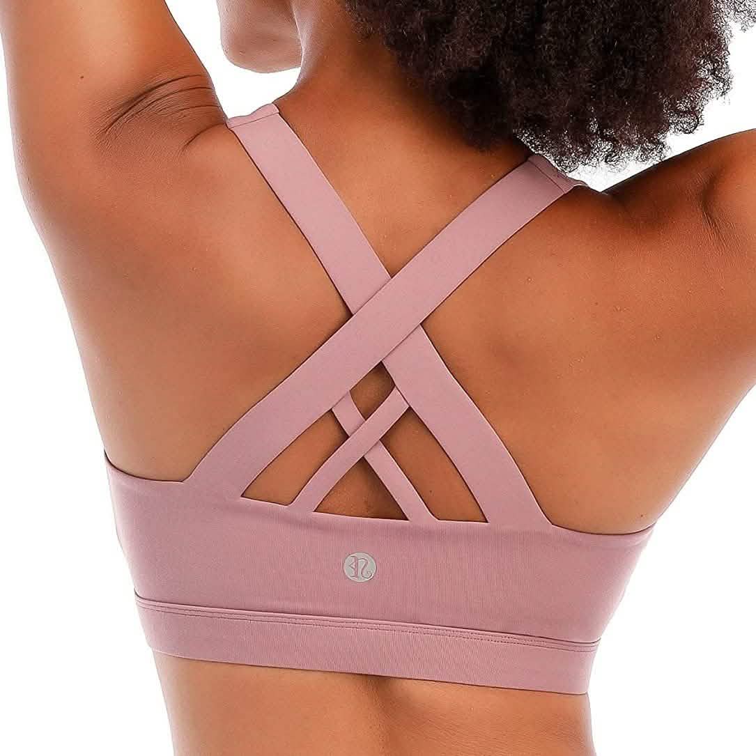 RUNNING GIRL Criss-Cross Back Padded Strappy Sports Bra DailySale