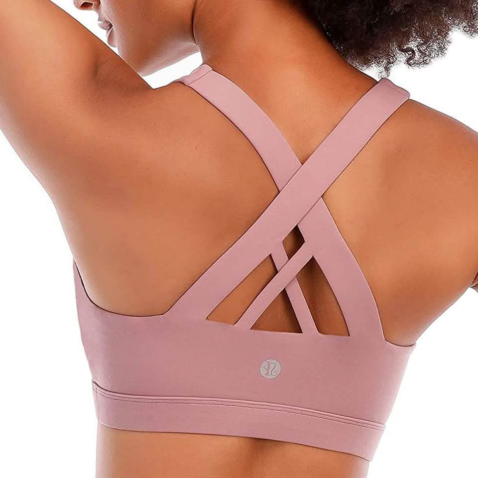 RUNNING GIRL Criss-Cross Back Padded Strappy Sports Bra DailySale