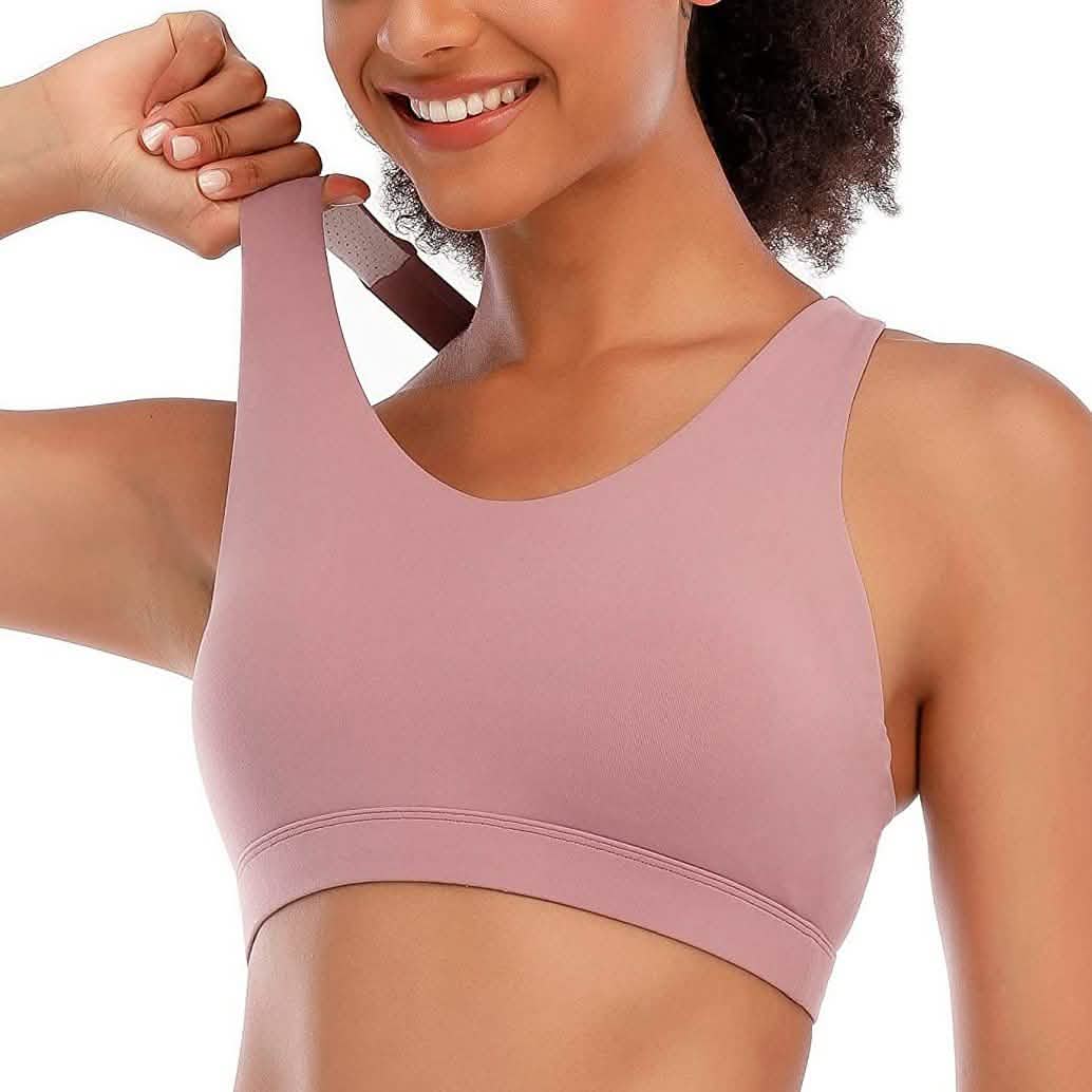 RUNNING GIRL Criss-Cross Back Padded Strappy Sports Bra DailySale