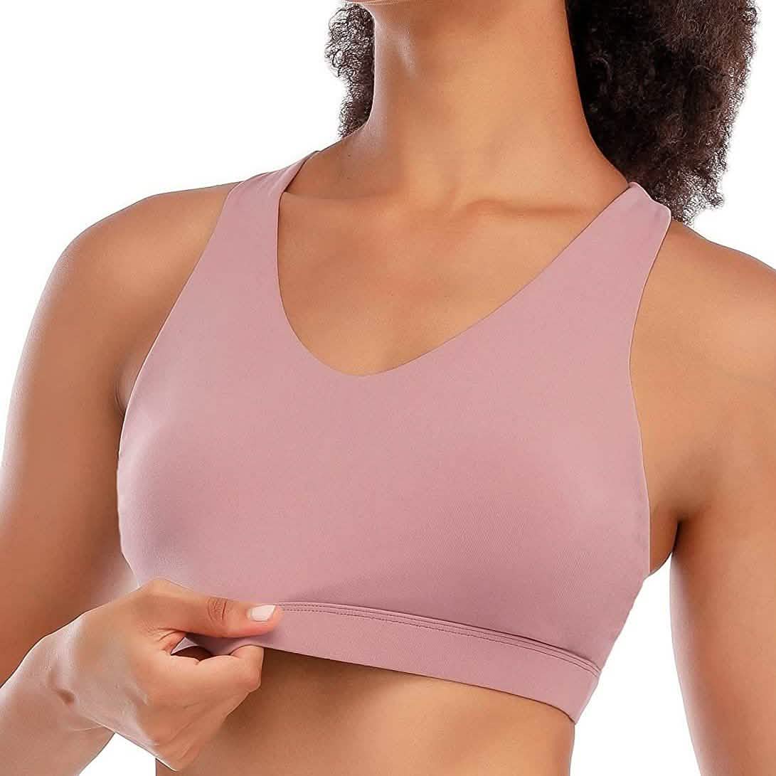 RUNNING GIRL Criss-Cross Back Padded Strappy Sports Bra DailySale