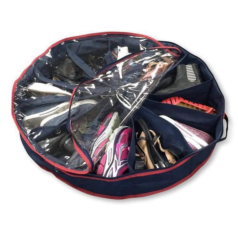 12-Compartment Round Shoe Organizer DailySale