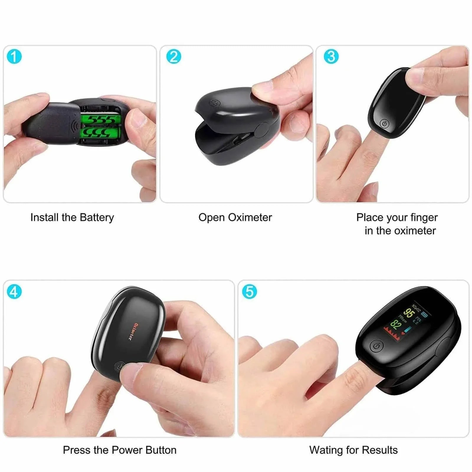 Finger Pulse Oximeter – Heart Rate & SPO2 Monitor DailySale