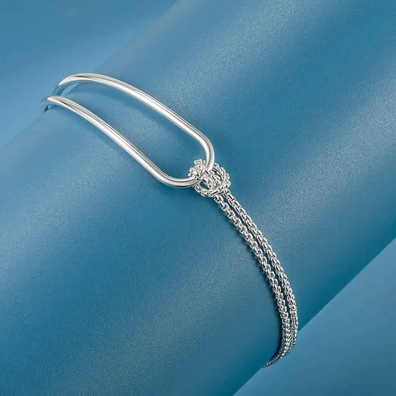 S925 Hypoallergenic Minimalist Geometric Collage Bracelet DailySale
