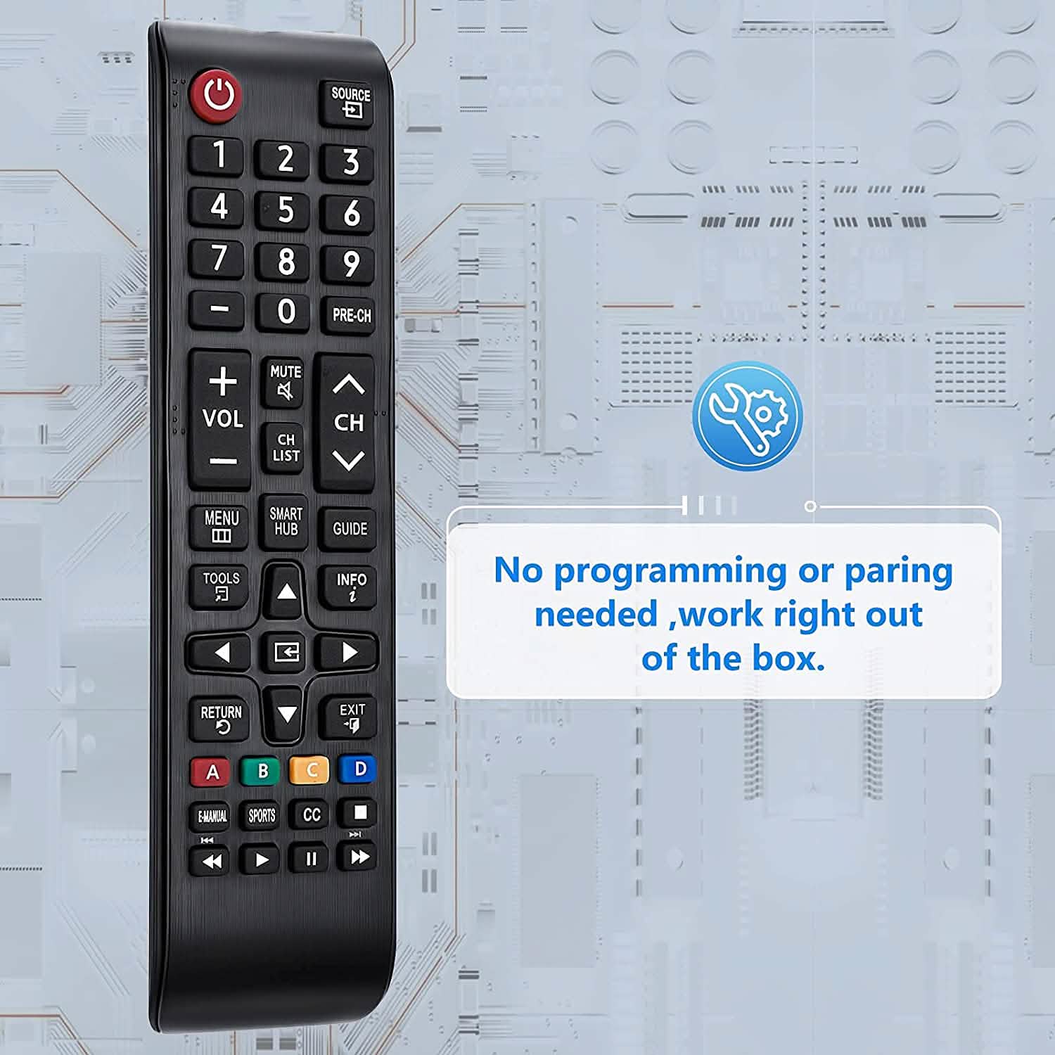 Samsung-TV-Remote for All Samsung LCD LED HDTV 3D Smart TVs Models DailySale