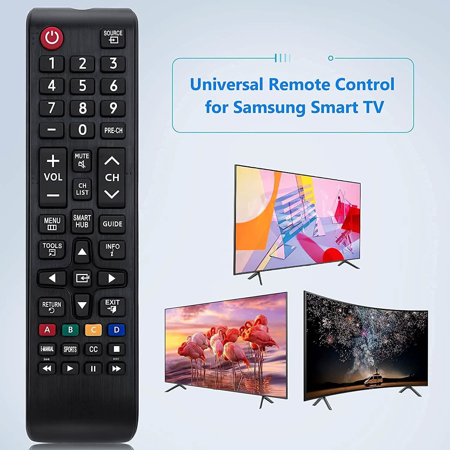 Samsung-TV-Remote for All Samsung LCD LED HDTV 3D Smart TVs Models DailySale