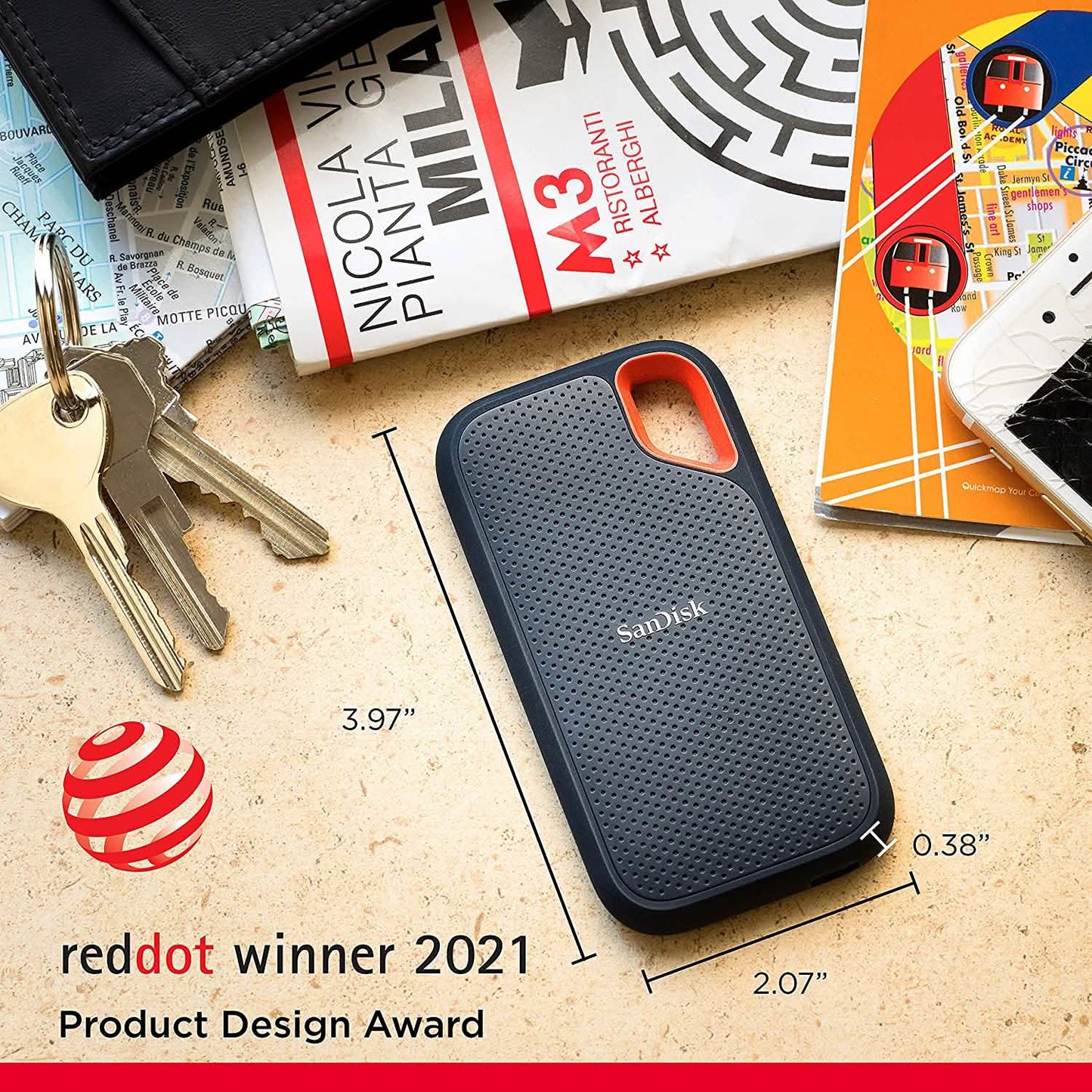 SanDisk 4TB Extreme Portable SSD - Up to 1050MB/s DailySale
