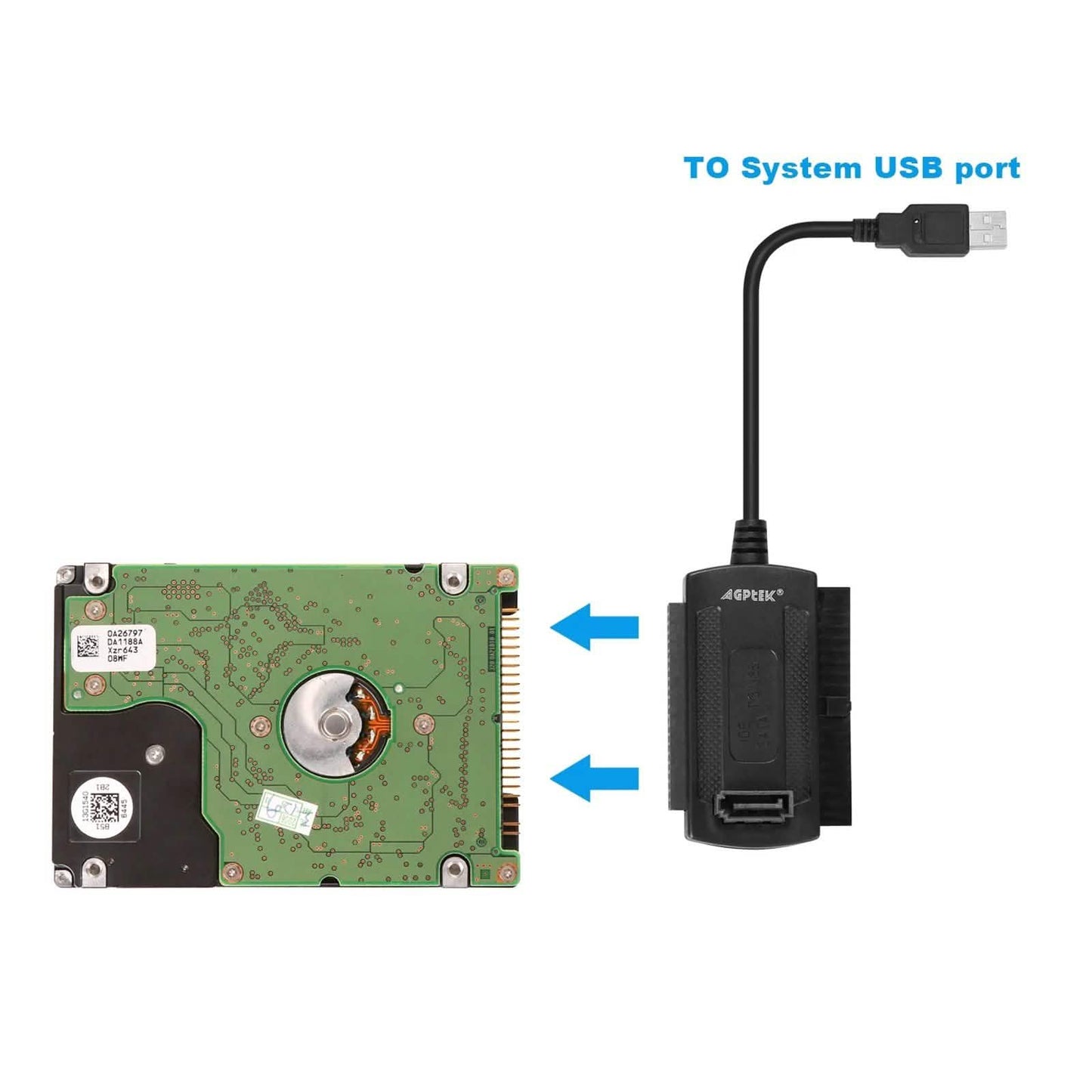 SATA PATA IDE to USB 2.0 Adapter Converter Cable For 2.5" 3.5" Hard Drive Disk DailySale