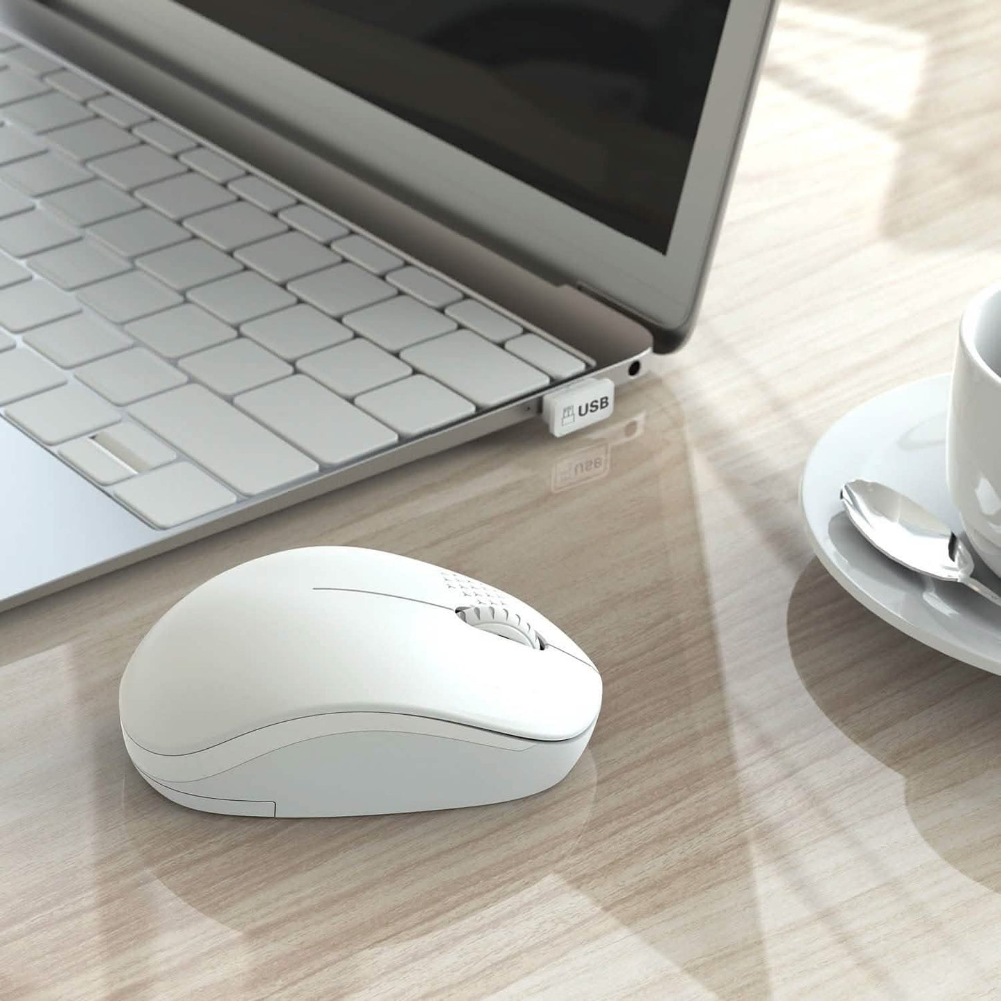 Seenda Wireless Mouse, 2.4G Noiseless Mouse with USB Receiver Portable DailySale