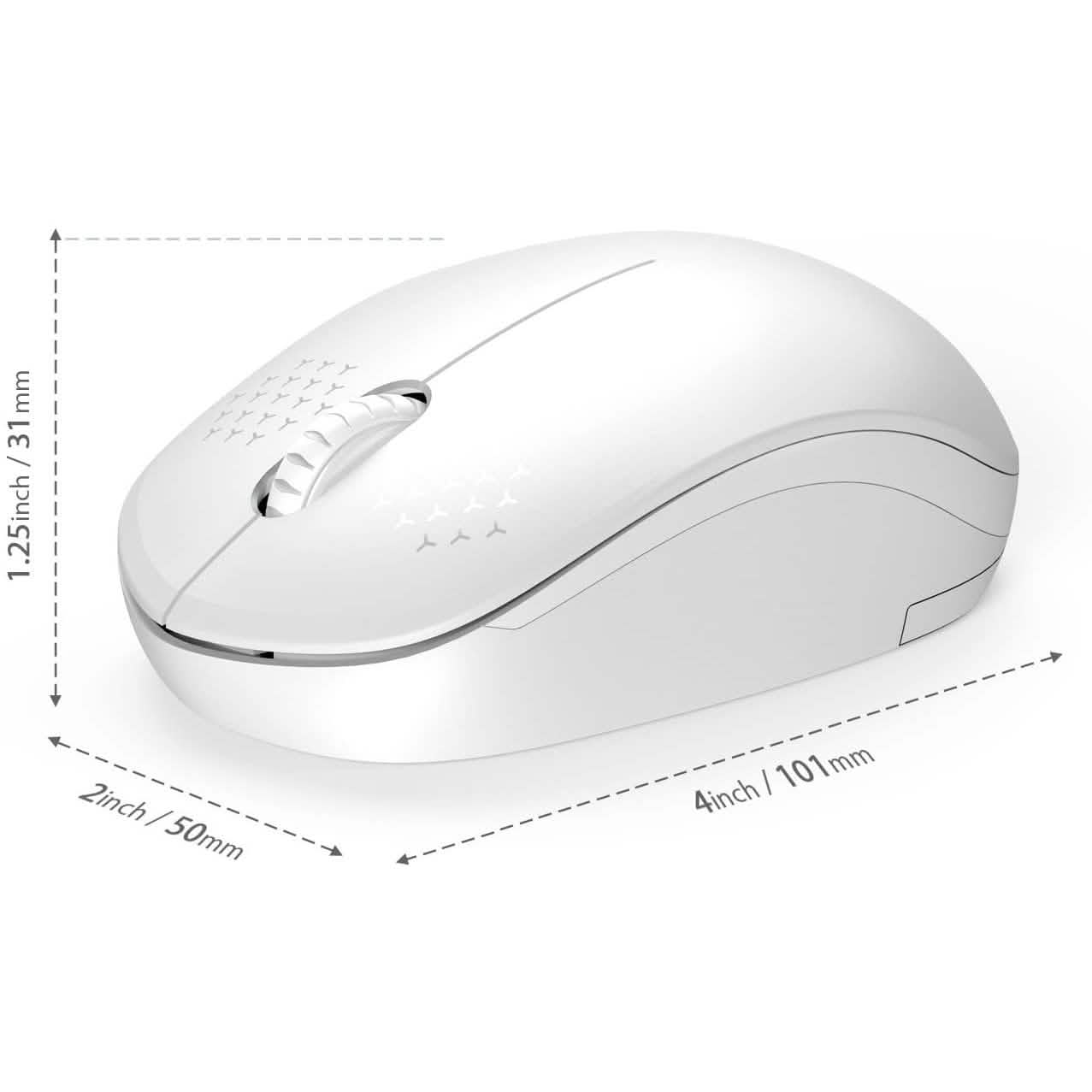 Seenda Wireless Mouse, 2.4G Noiseless Mouse with USB Receiver Portable DailySale