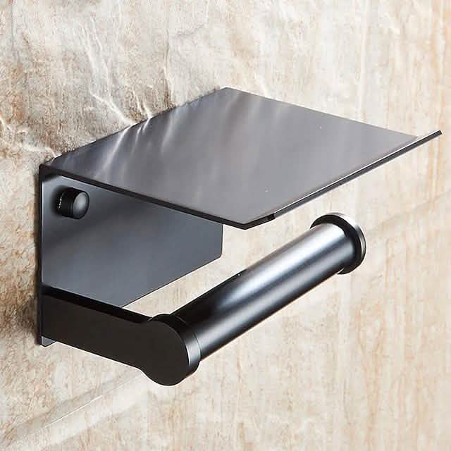 Self-adhesive Toilet Paper Holder With Shelf DailySale