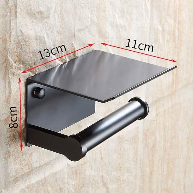 Self-adhesive Toilet Paper Holder With Shelf DailySale