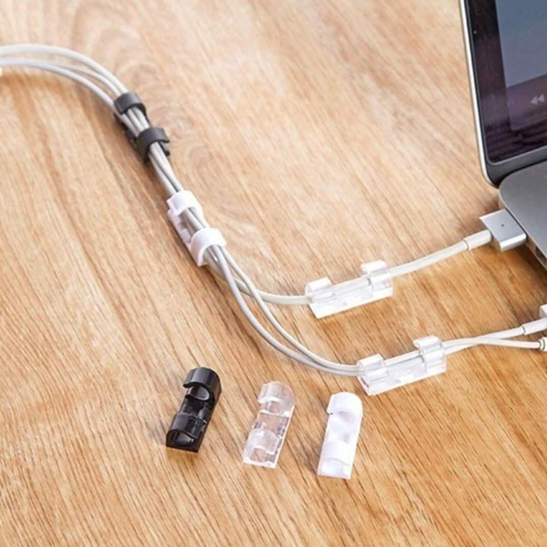 Self-Adhesive Wire Organizer Line Cable Plastic Clips DailySale
