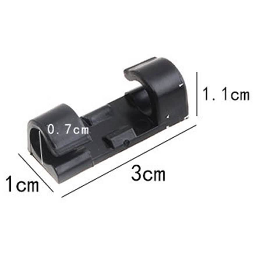 Self-Adhesive Wire Organizer Line Cable Plastic Clips DailySale