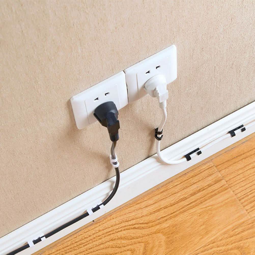 Self-Adhesive Wire Organizer Line Cable Plastic Clips DailySale