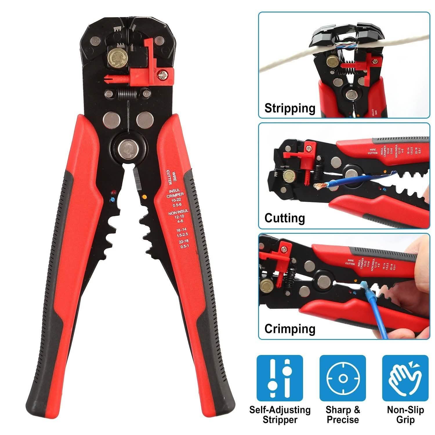 Self-Adjusting Multifunctional Wire Stripper DailySale