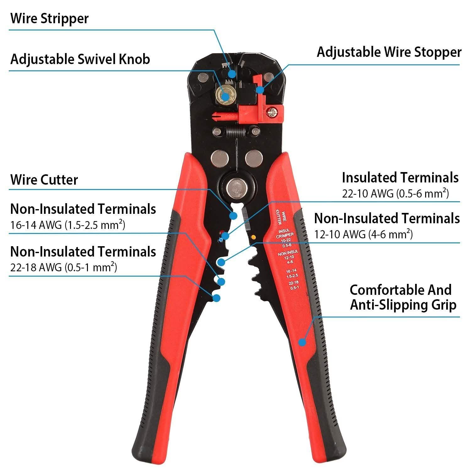 Self-Adjusting Multifunctional Wire Stripper DailySale