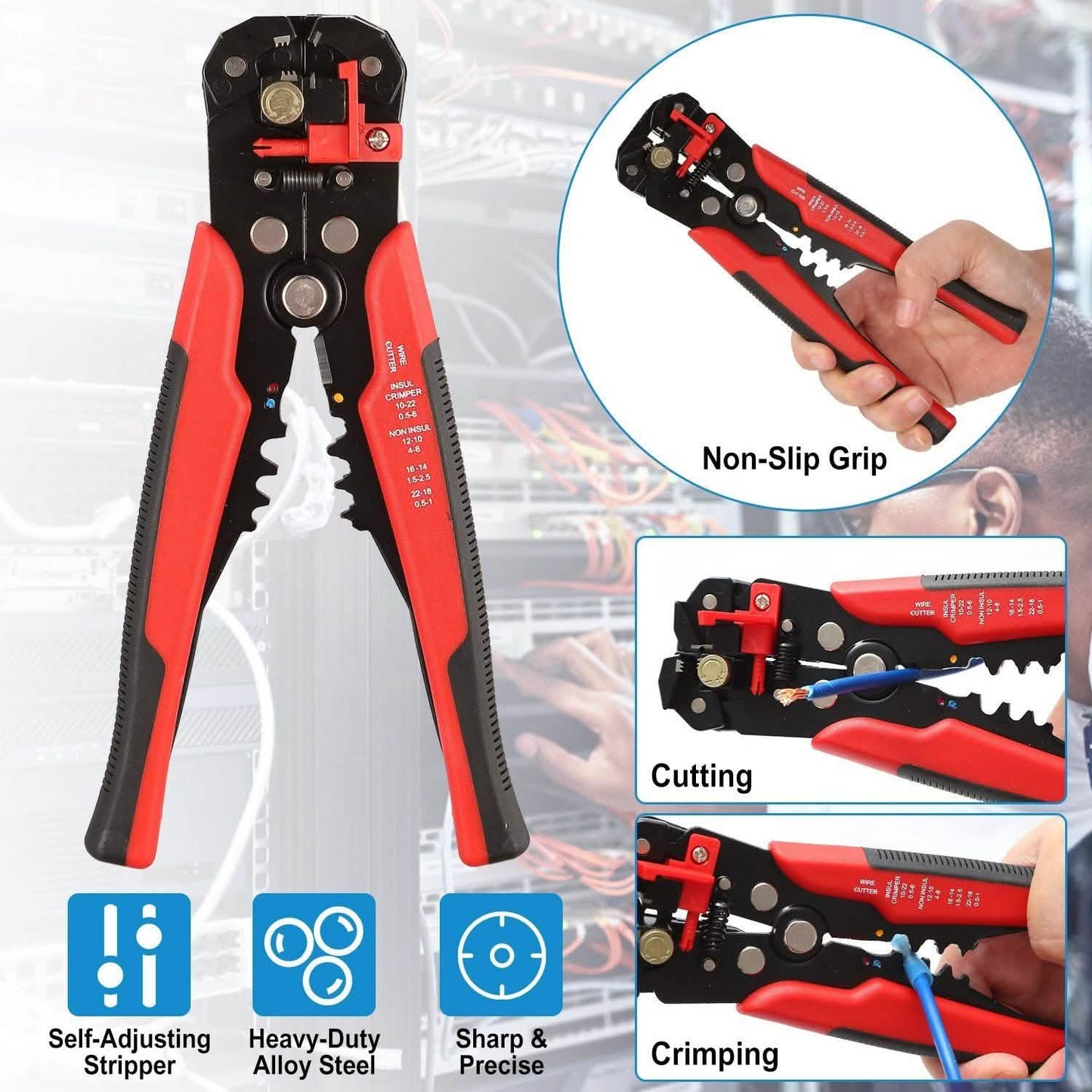 Self-Adjusting Multifunctional Wire Stripper DailySale
