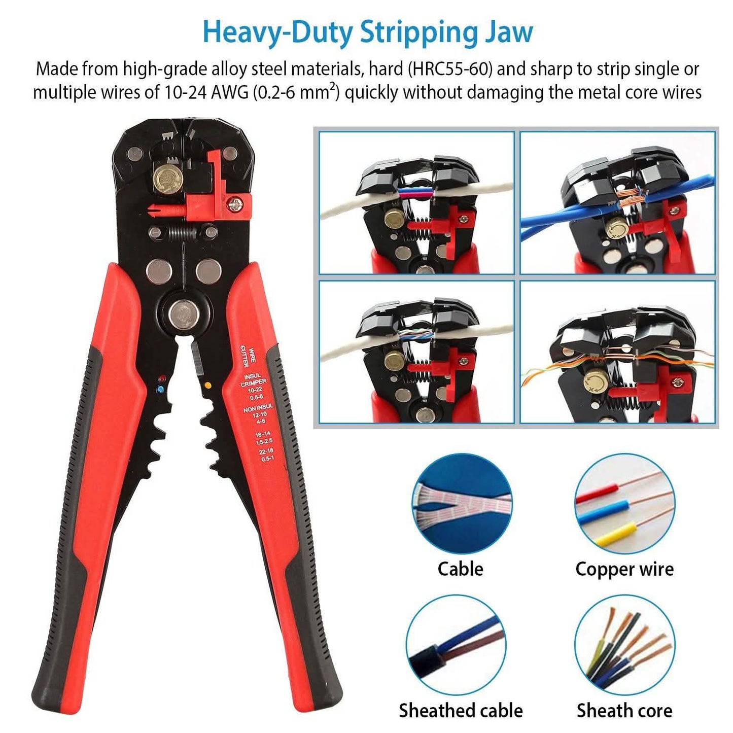Self-Adjusting Multifunctional Wire Stripper DailySale