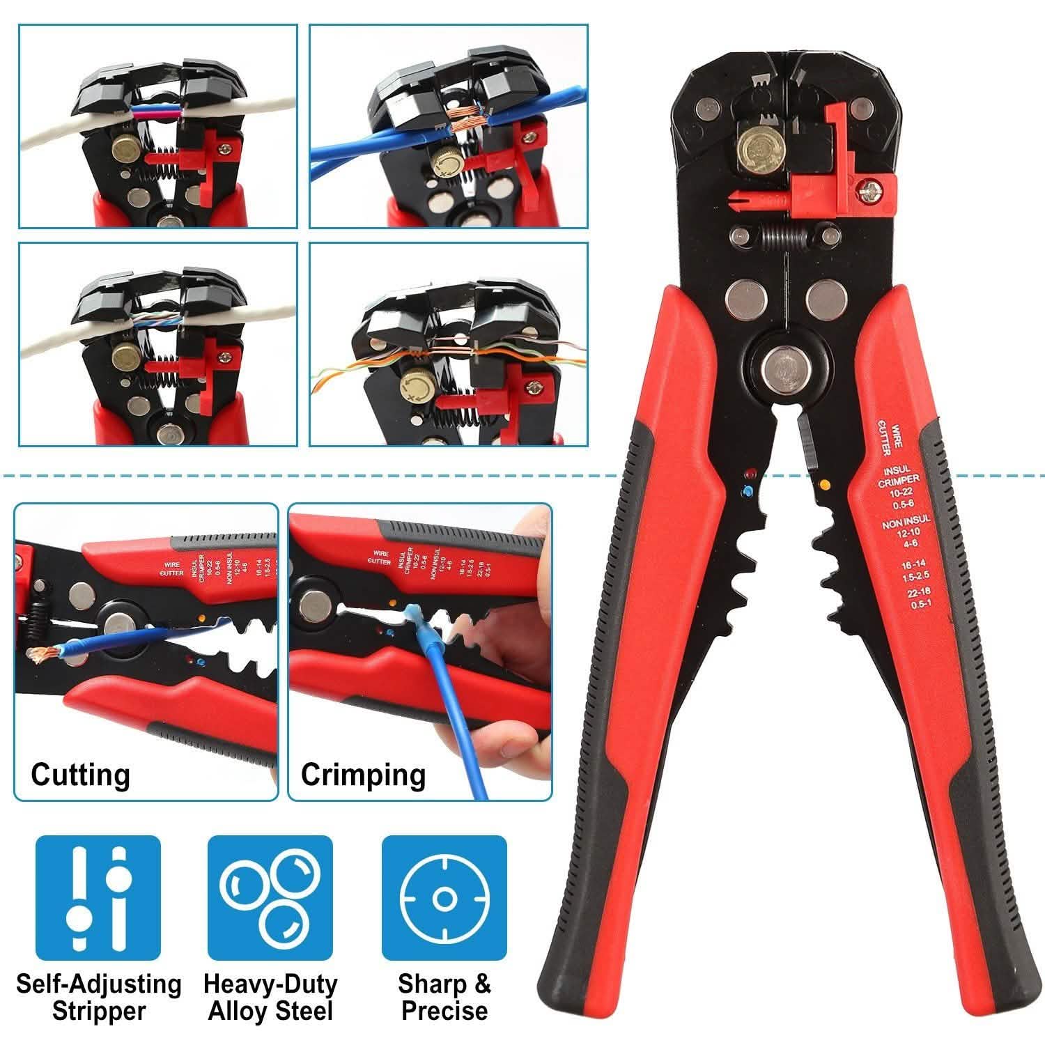 Self-Adjusting Multifunctional Wire Stripper DailySale