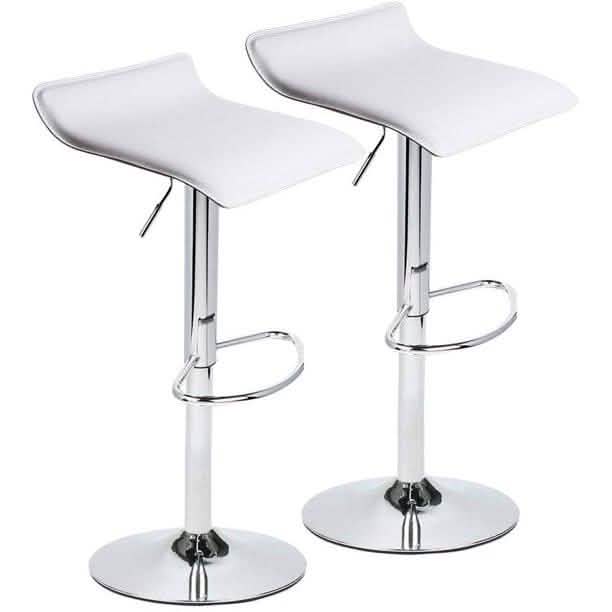 Set of 2: Adjustable Swivel Barstools DailySale