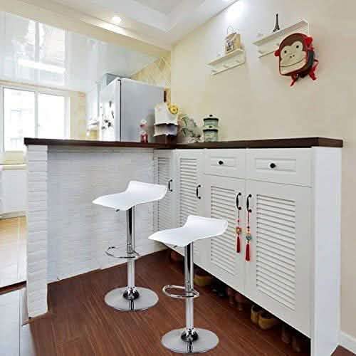 Set of 2: Adjustable Swivel Barstools DailySale