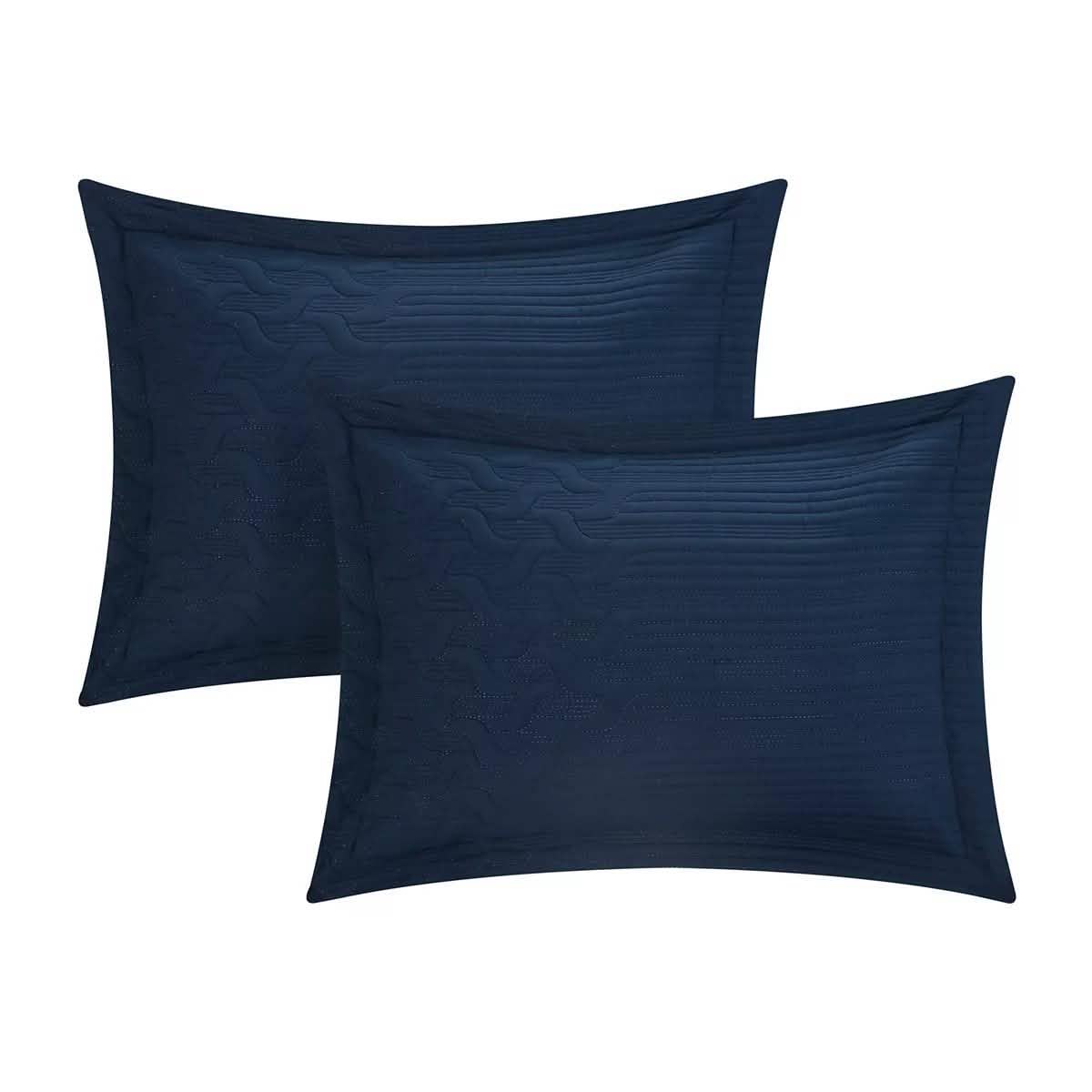 Shaly Quilt Cover Set Interlaced Vine Pattern Quilted Bed DailySale