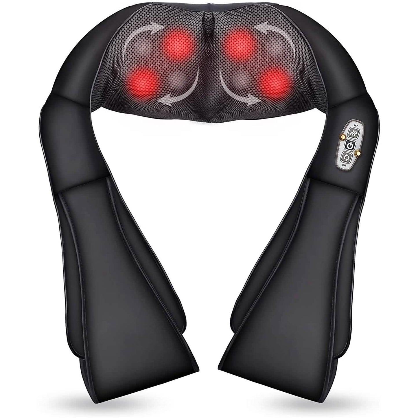 Shiatsu Neck and Shoulder Massager - 4D Back Massager with Heat DailySale