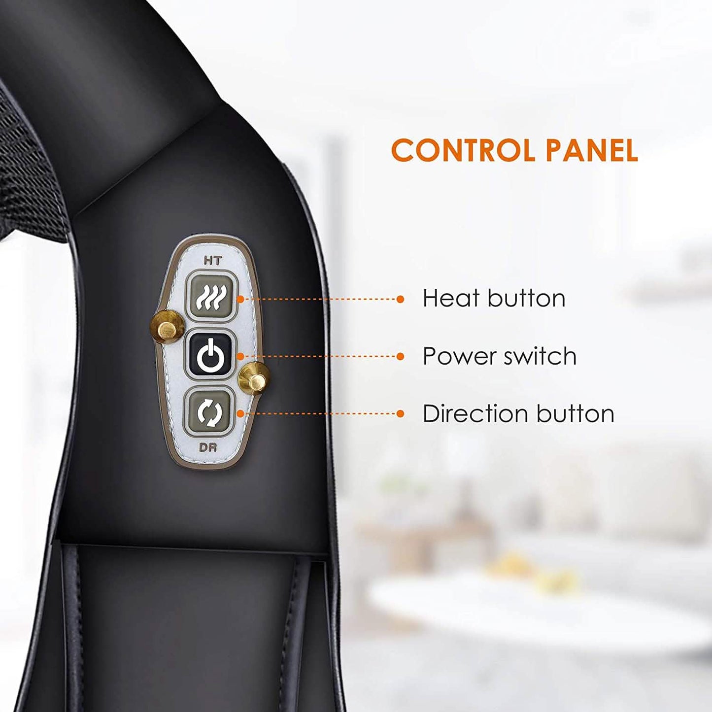 Shiatsu Neck and Shoulder Massager - 4D Back Massager with Heat DailySale