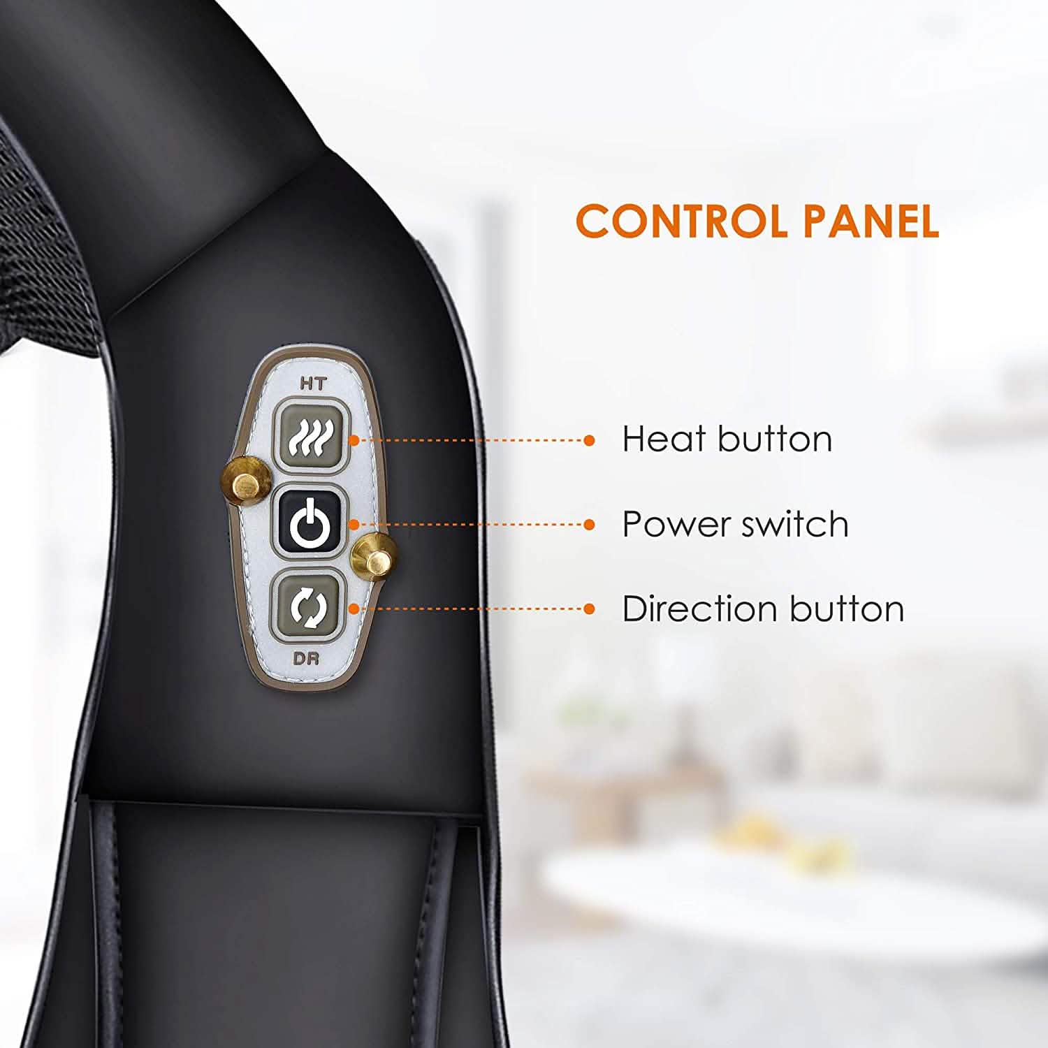Shiatsu Neck and Shoulder Massager - 4D Back Massager with Heat DailySale
