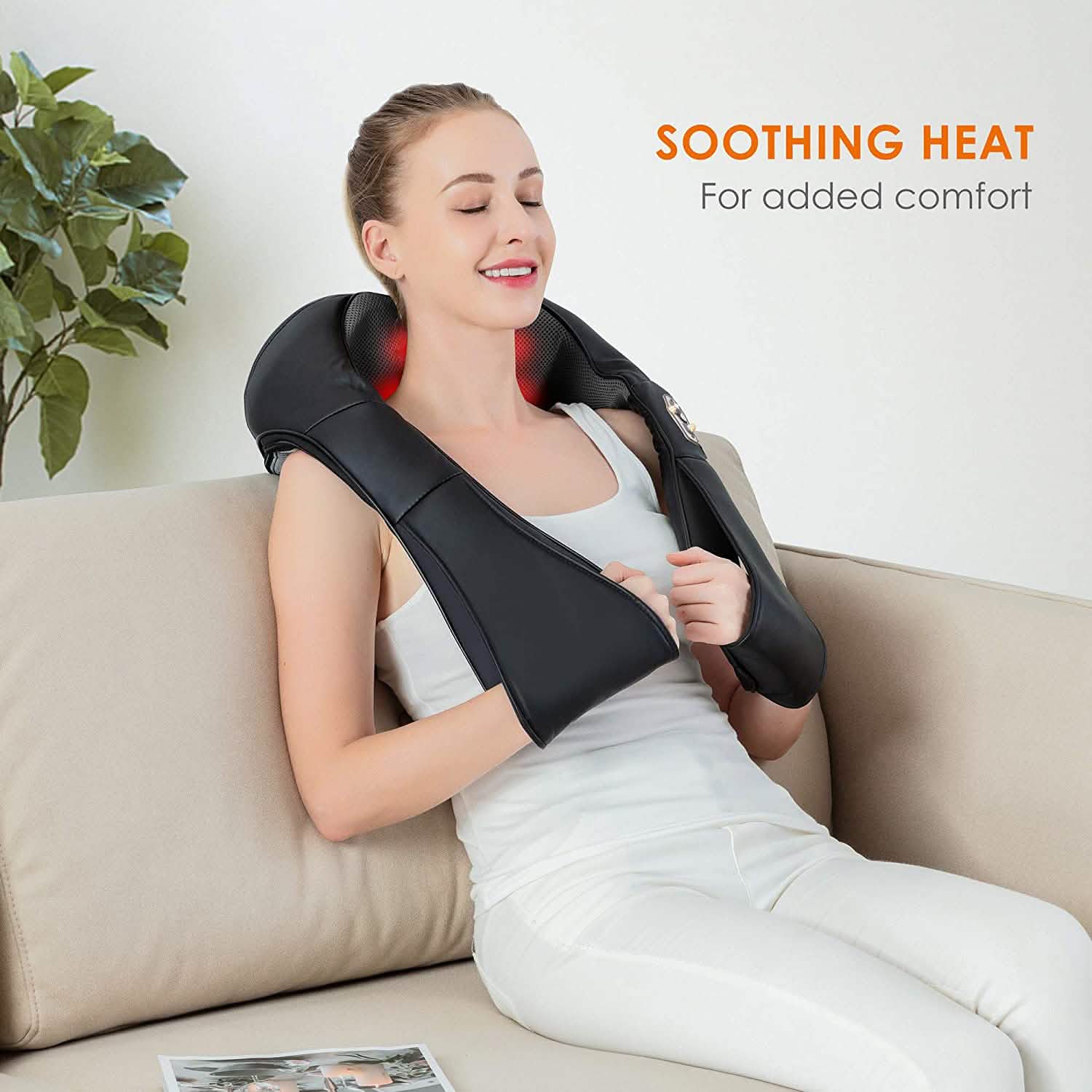 Shiatsu Neck and Shoulder Massager - 4D Back Massager with Heat DailySale