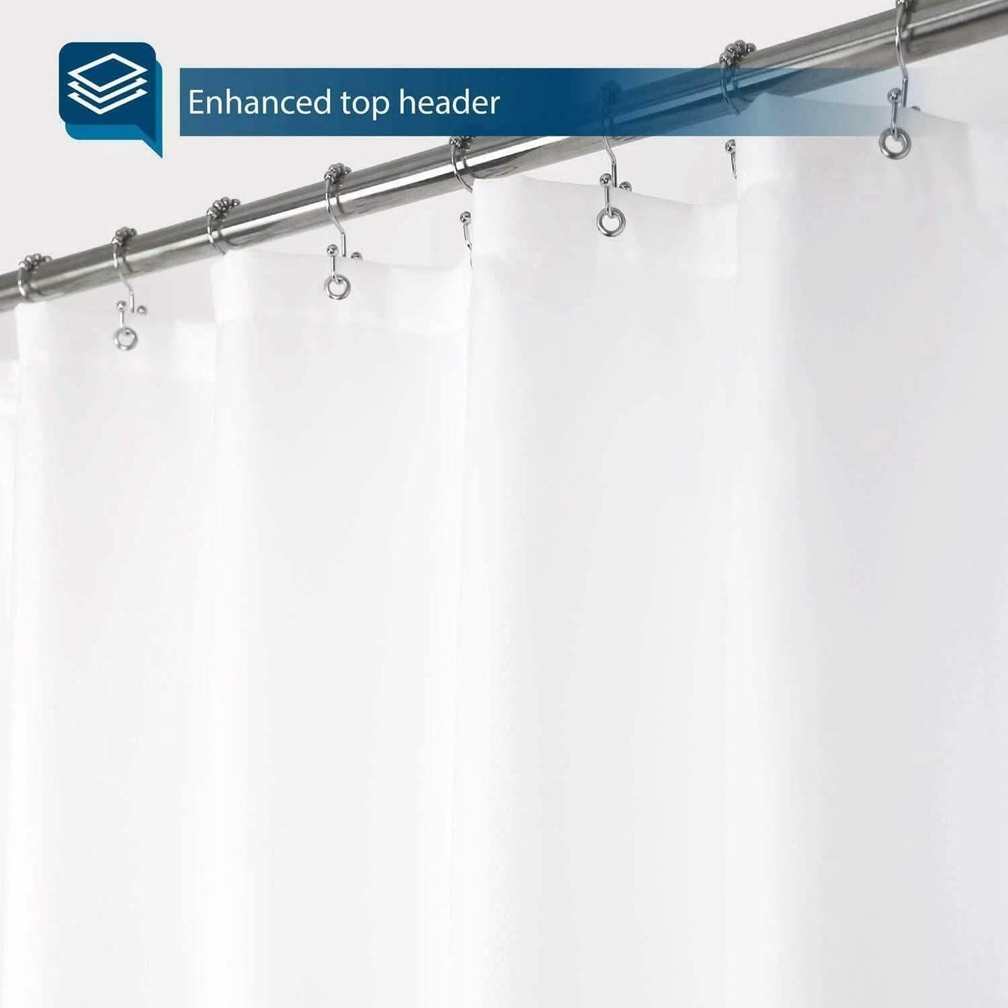 Shower Curtains Mould Proof Resistant Washable Curtain Liner DailySale