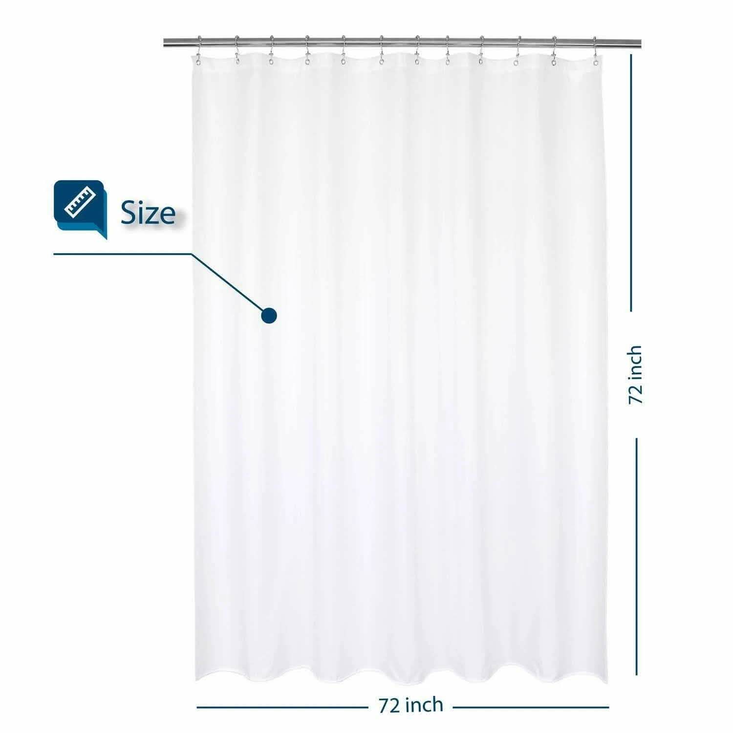 Shower Curtains Mould Proof Resistant Washable Curtain Liner DailySale