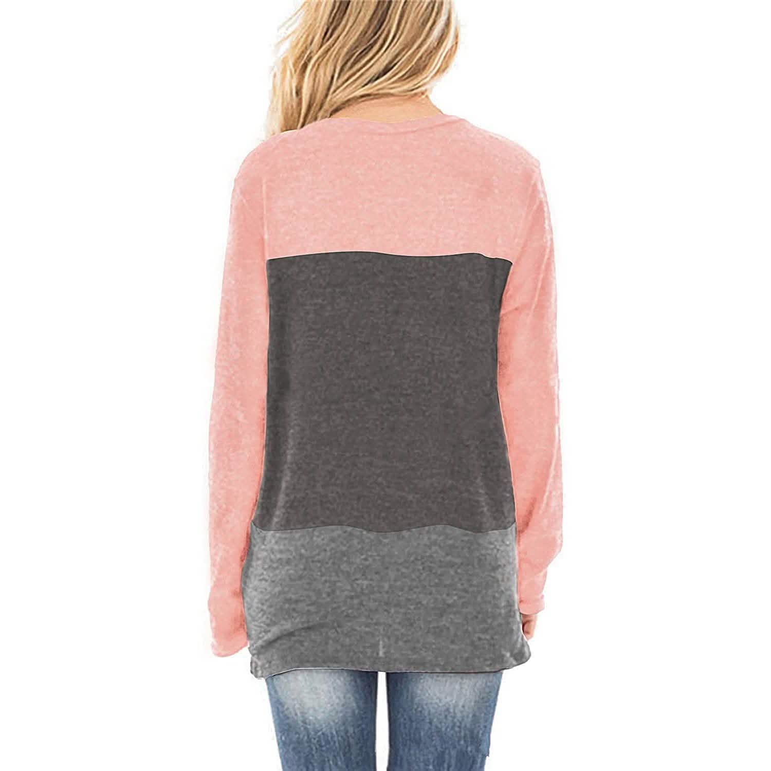 Sieanear Women's Casual Short Sleeve T-Shirt Tops Twist Knot Front Tunics DailySale