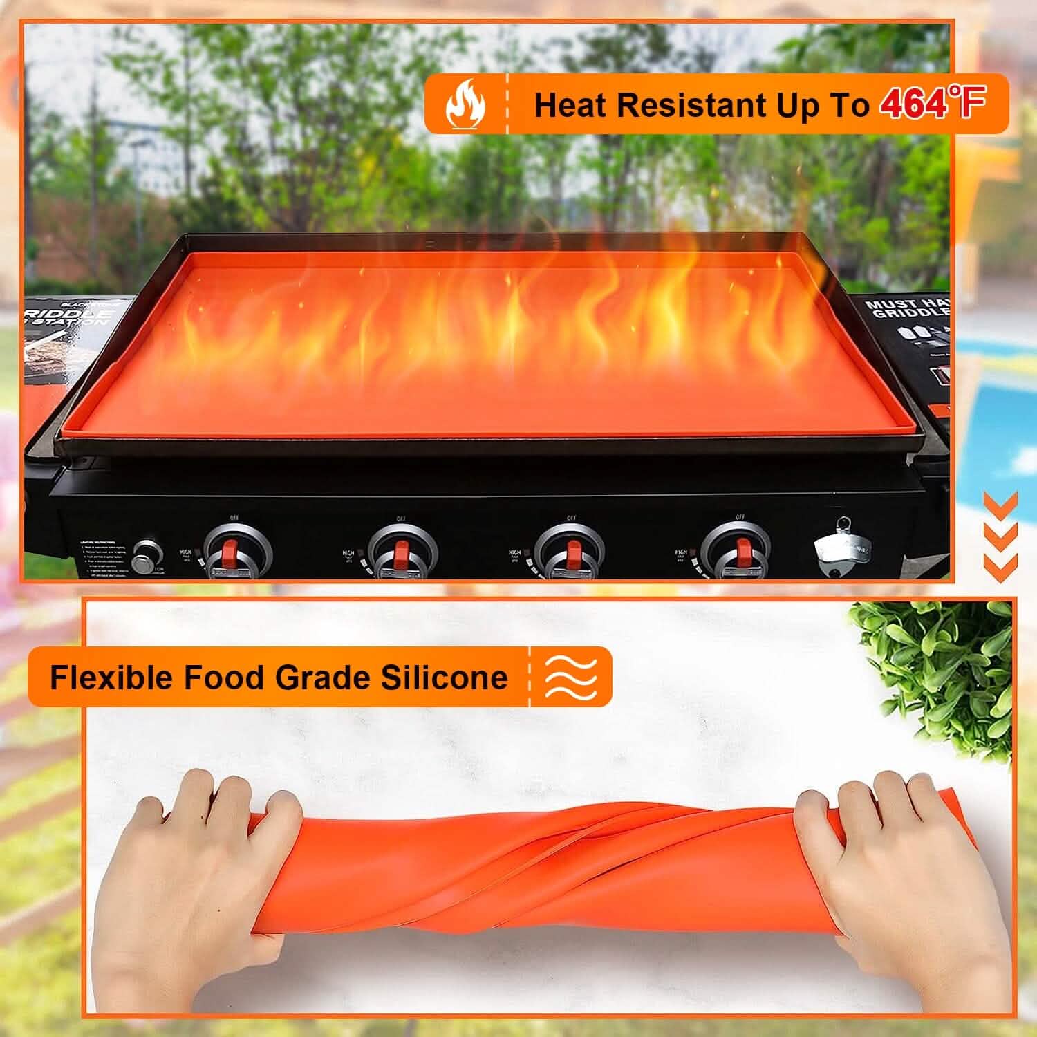 Silicone Griddle Mat Heavy Duty Food Grade Top Cover DailySale