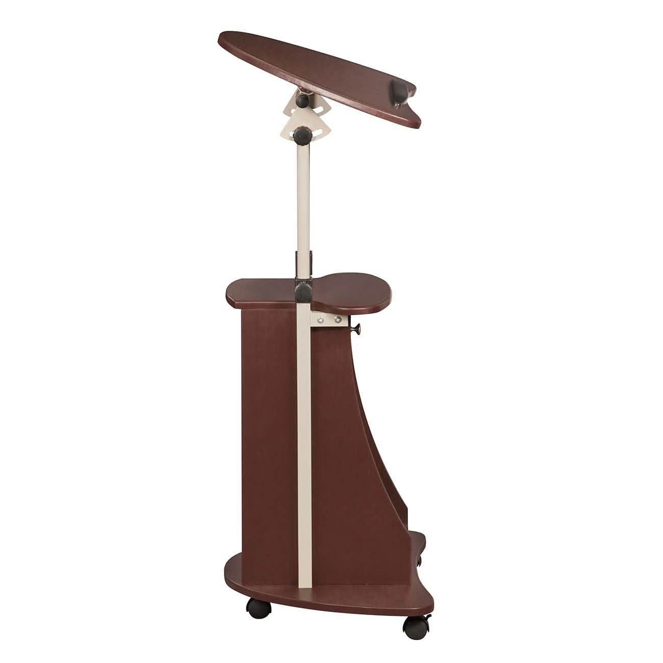 Sit-to-Stand Rolling Adjustable Laptop Cart with Storage DailySale