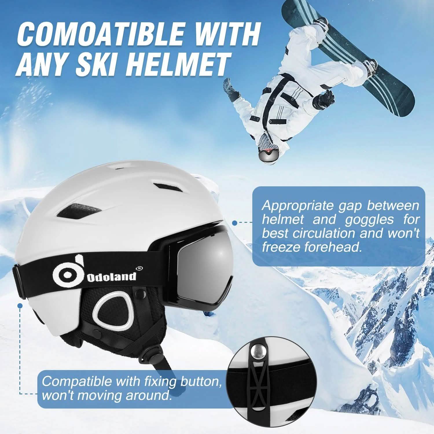 Ski Goggles Double Lens Anti-Fog Winter Windproof DailySale