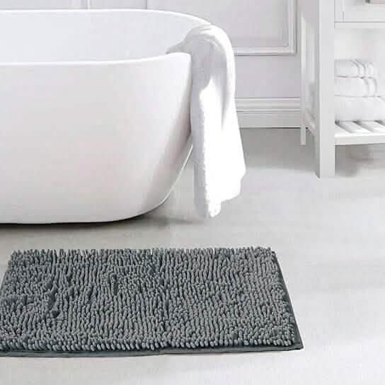 Slip-Resistant Shag Anna Chenille Soft Absorbent Bath Mat Bathroom Rug 17" x 24" DailySale