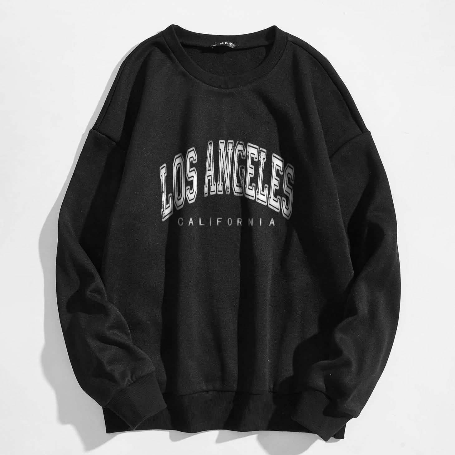 Slogan Graphic Thermal Lined Sweatshirt DailySale