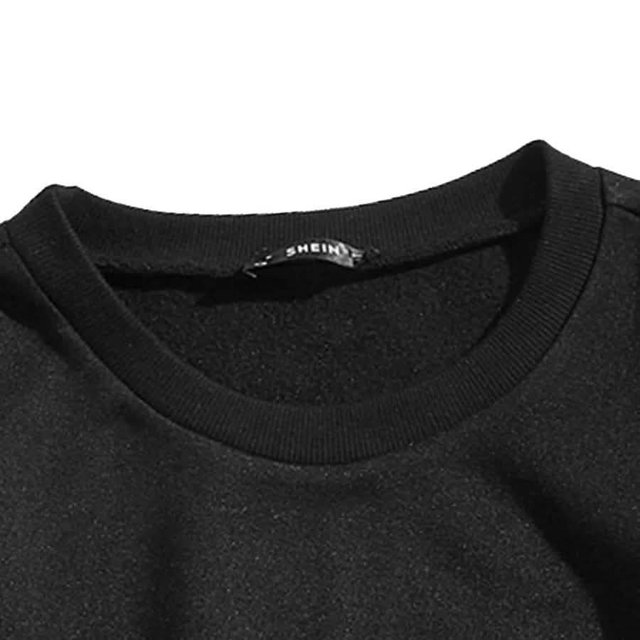 Slogan Graphic Thermal Lined Sweatshirt DailySale